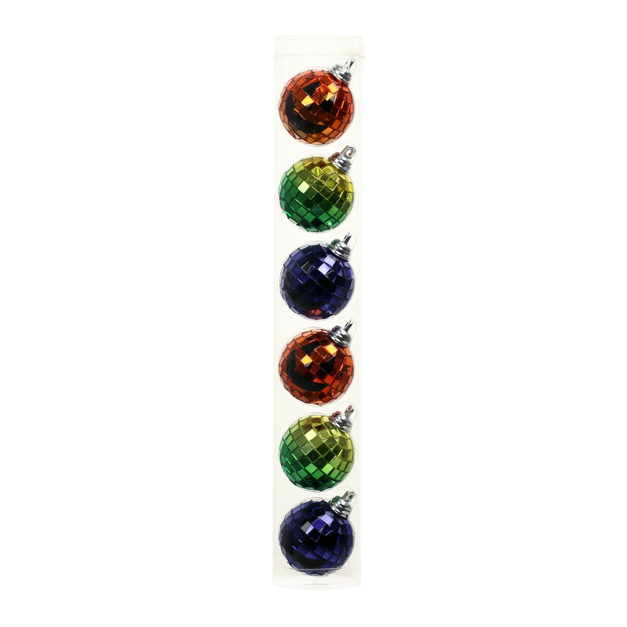 1.5" Green, Orange & Blue Disco Halloween Ball Ornaments, 6ct. by Ashland®